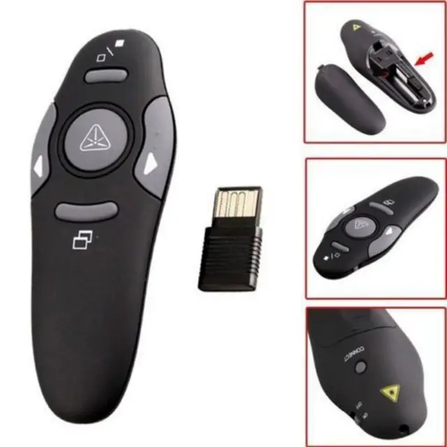 Laser Red Pointer Presentasi Powerpoint Wireless Remote Control