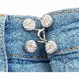 Kancing Jeans Logam Simple Adjustable Motif Bunga Model Pin Bros — 2