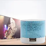 Speaker Bluetooth Mini Portable Motif Retak Lampu Led Super Bass — 5