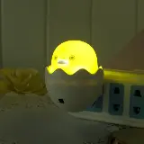 Lampu Tidur Led Lampu Tidur Unik Karakter Telur Ayam Sensor Cahaya — 3