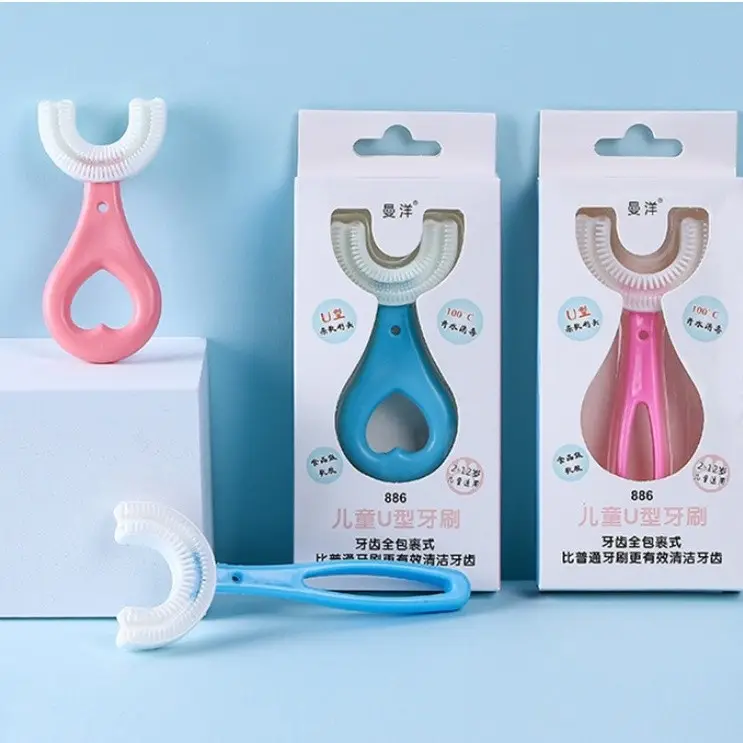 Sikat Gigi Silikon Toothbrush Bentuk U Shape Anak Bayi Bpa Free
