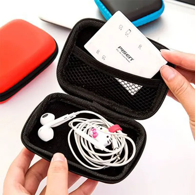 Pouch JUMBO Persegi Panjang Penyimpanan Headset dan Kabel Charger
