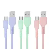 Kabel Data Charger Macaron Efisien Micro USB & Type C Fast Charging — 3