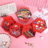Crayon Set Menggambar Melukis Karakter 4 in 1 Isi 46pcs — 6