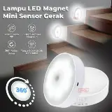 Lampu Tidur Led Kecil Sensor Gerak Otomatis On Off 8 Led — 2