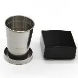 Gantungan Kunci Gelas Lipat Stainless Steel Serbaguna — 2