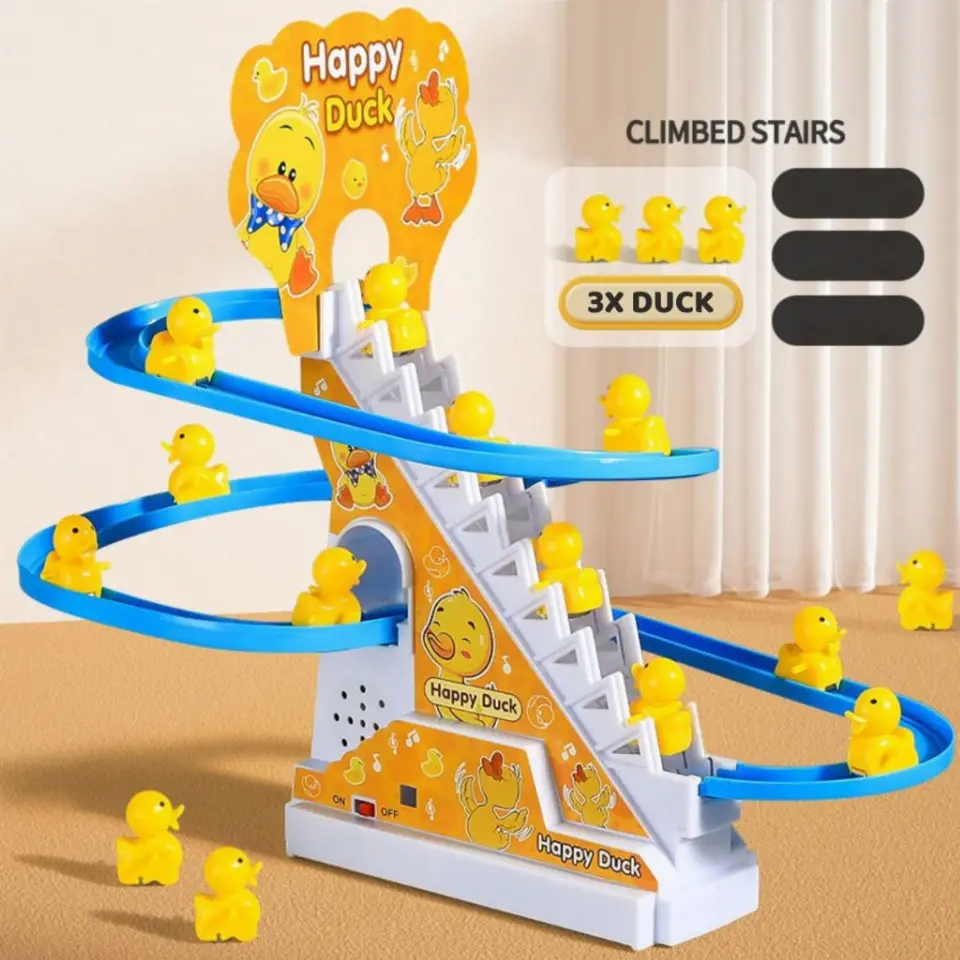 Mainan Track Slide Tangga Bebek Kuning Small Duck Otomatis