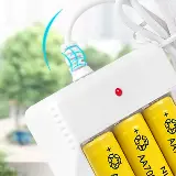 Charger Casan Isi Ulang Battery Baterai AA AAA 3 Slot Kabel Usb — 4