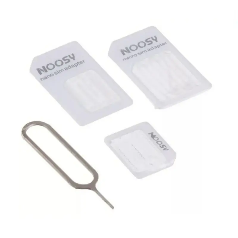 Set Adapater Sim Card Nano Micro Pin dengan Dudukan kartu 4in1
