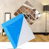 Vinyl Kaca Cermin Stiker Sticker Dinding Wallpaper Mirror - Kotak — 2