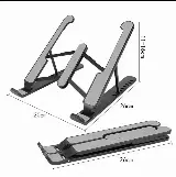 Laptop Stand Lipat Holder Anti-slip Anti-geser Portable — 7