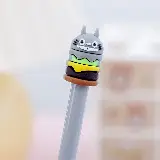 Pulpen Gel Karakter Kartun Jepang Hamburger Line Brown Doraemon — 2