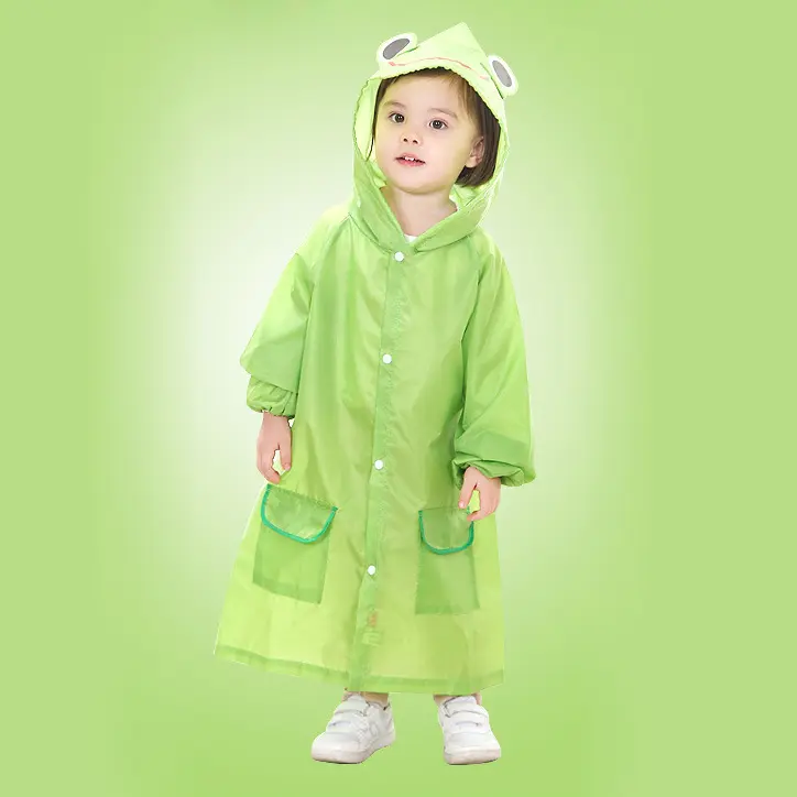 Jas Hujan Anak Balita Tanpa Bawahan Jubah Lengan EVA Ponco Aneka Warna