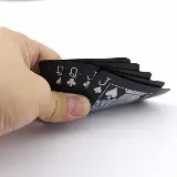 Kartu Remi Plastik Hitam Pvc Anti Air Waterproof Poker Blackjack — 1