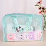 Tas Plastik Transparant Anti Air Pouch Make Up Travelling Bag — 7