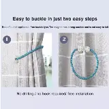 Pengait Cantolan Tali Pengikat Gorden Cantik Kain Magnet Mutiara 1 Pc — 5