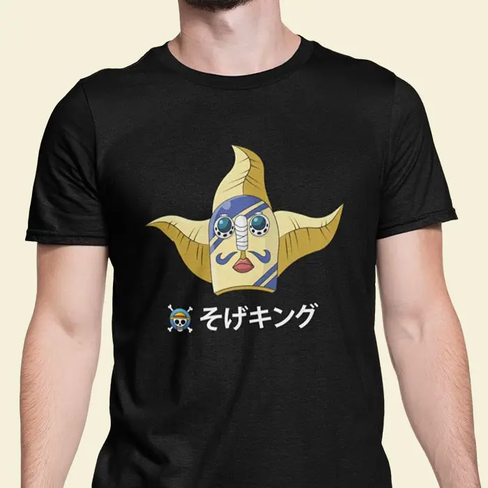 Baju Kaos Karakter Sogeking Tshirt One Piece Hitam