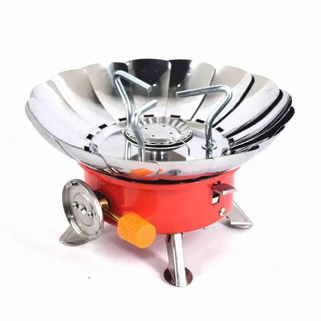 Kompor Camping Mini Portable Gas Stove Bulat Windproof