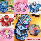 Crayon Set Menggambar Melukis Karakter 4 in 1 Isi 46pcs — 4
