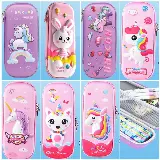 Pencil Case Kotak Tempat Pensil 3D Timbul Karakter Duyung — 5