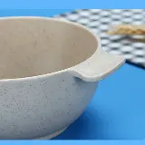 Mangkok 1 Set Korea Tempat Makan Anak Wheat Straw Mangkuk Binaural - Random — 6