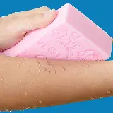 Sponge Mandi Busa PVA Pengangkat Sel Kulit Mati Bath Scrub Sponge — 4
