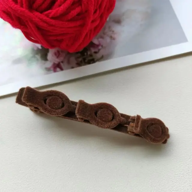 Jepit Rambut Velvet Mawar Cantik Aksesoris Elegan Untuk Wanita
