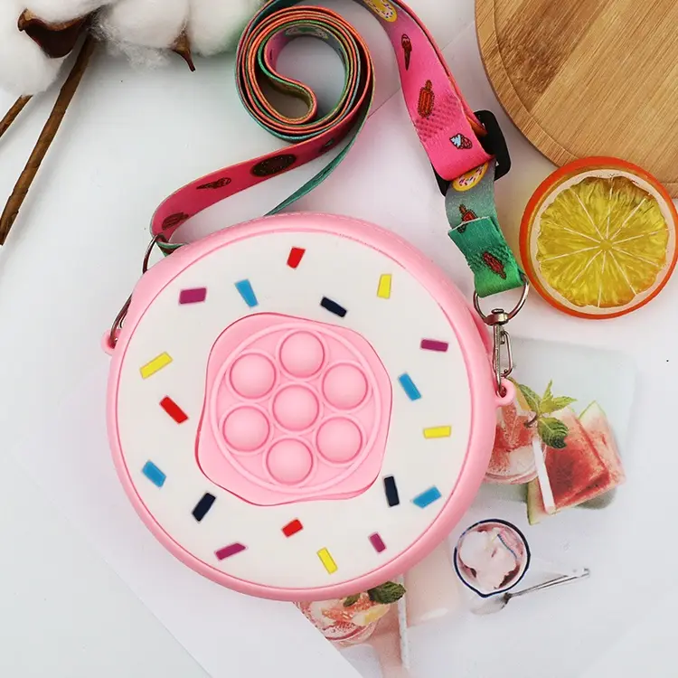 Tas Selempang Pop It 3d Karakter Unicorn Rainbow Mini Kecil Anak