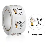 Sticker Thankyou Label Segel Order Packing Motif Karakter 1Roll — 6