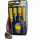 Set Obeng Kunci L LBX Tools Screwdriver With Hex Key 9 in 1 — 2