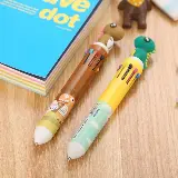 Pulpen Ballpoint Cetek 10 Warna Warni Murah Karakter Lucu Kartun — 6