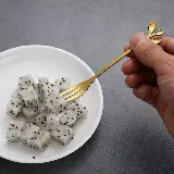 Sendok Dan Garpu Teh Buah Dessert Teaspoon Unik — 4