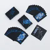 Kartu Remi Plastik Hitam Pvc Anti Air Waterproof Poker Blackjack — 4