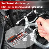 Set Kunci Shock Tool Kit Lengkap 46in1 Socket 1/4 " — 3