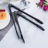 Capitan Makanan Warna Hitam Kitchen Tong Stainless Steel — 2