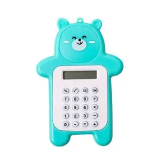 Kalkulator Mini Portable 8 Digit Dengan Motif Beruang