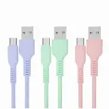 Kabel Data Charger Macaron Efisien Micro USB & Type C Fast Charging — 1