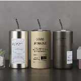 Mug Botol Minum Tumbler Coffee Cup Stainless Steel Portable — 9