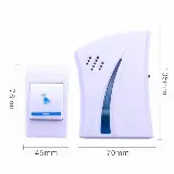 Bel Pintu Tanpa Kabel Doorbell Wireless Tanpa Kabel Desain Minimalis — 1