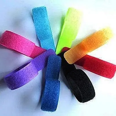 Velcro Organizer Kabel Velcro Binder dengan Klip Penjepit