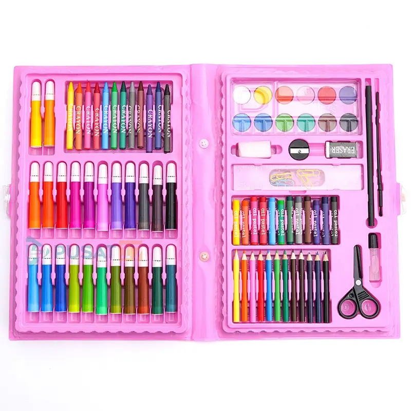 Pensil Warna Crayon Art Painting Set Mewarnai Menggambar 86pc