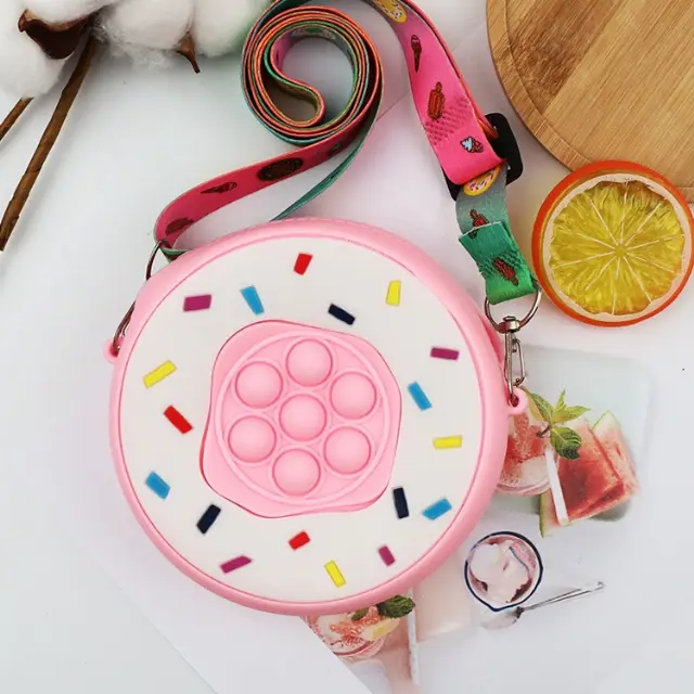 Tas Selempang Pop It 3d Karakter Unicorn Rainbow Mini Kecil Anak