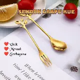 Sendok Dan Garpu Teh Buah Dessert Teaspoon Unik — 7