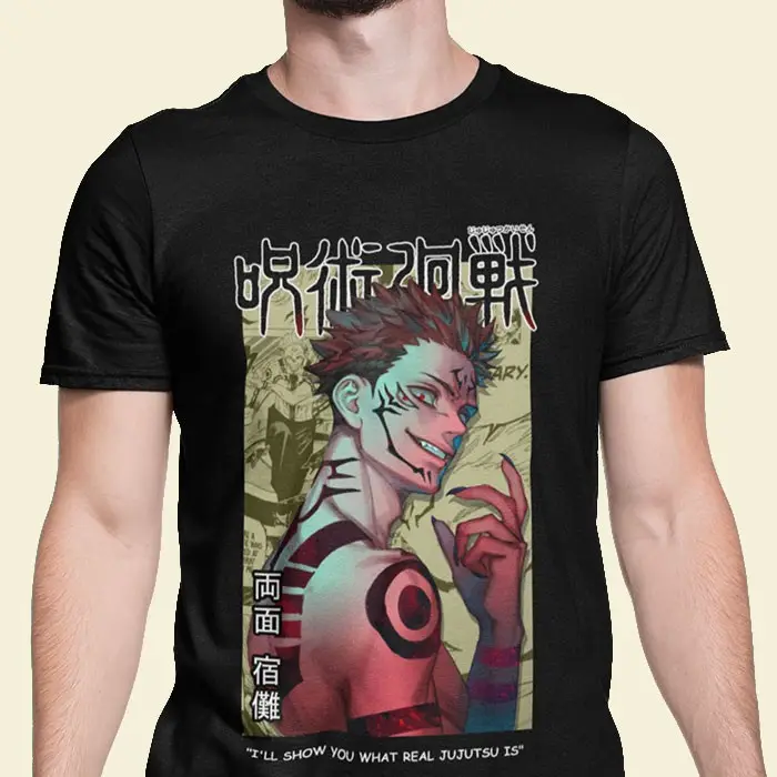 Kaos Anime Jujutsu Kaisen - Penampilan Kebangkitan Sukuna