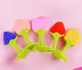 Teether Gigitan Silikon Model Buah untuk Bayi BPA Free — 4