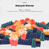 Mainan Balok Susun Plastik Tambahan Extra Block Brick 100pcs — 7