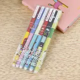 Pulpen Gel Set Warna Warni 1 Set 6 Pcs Motif Korea Kartun — 3