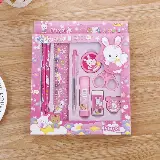 1 Set Alat Tulis Lucu Lengkap Pensil Penggaris Pulpen Penghapus Rautan — 5