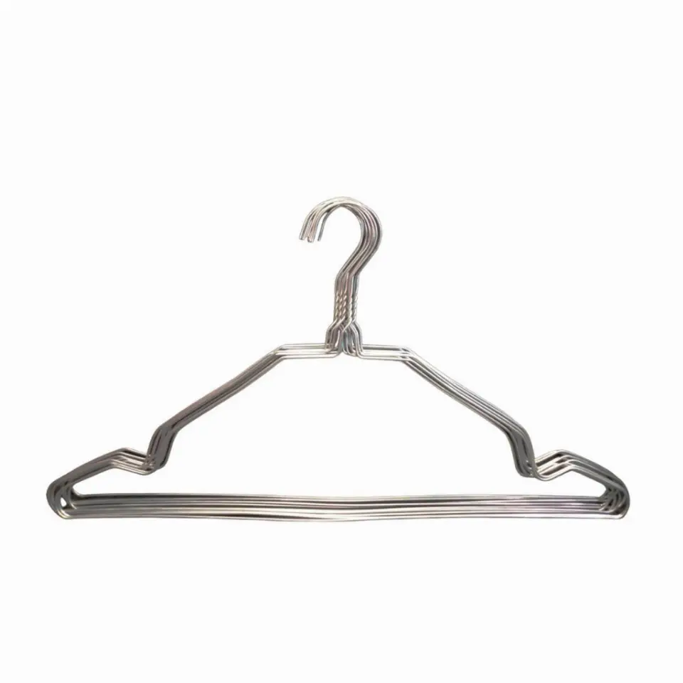 Gantungan Baju Stainless Steel Hanger Baju Multifungsi 10pcs