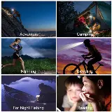 Lampu Senter Kepala Head Lamp Led 2 Mode 90? Waterproof Rechargeable — 7